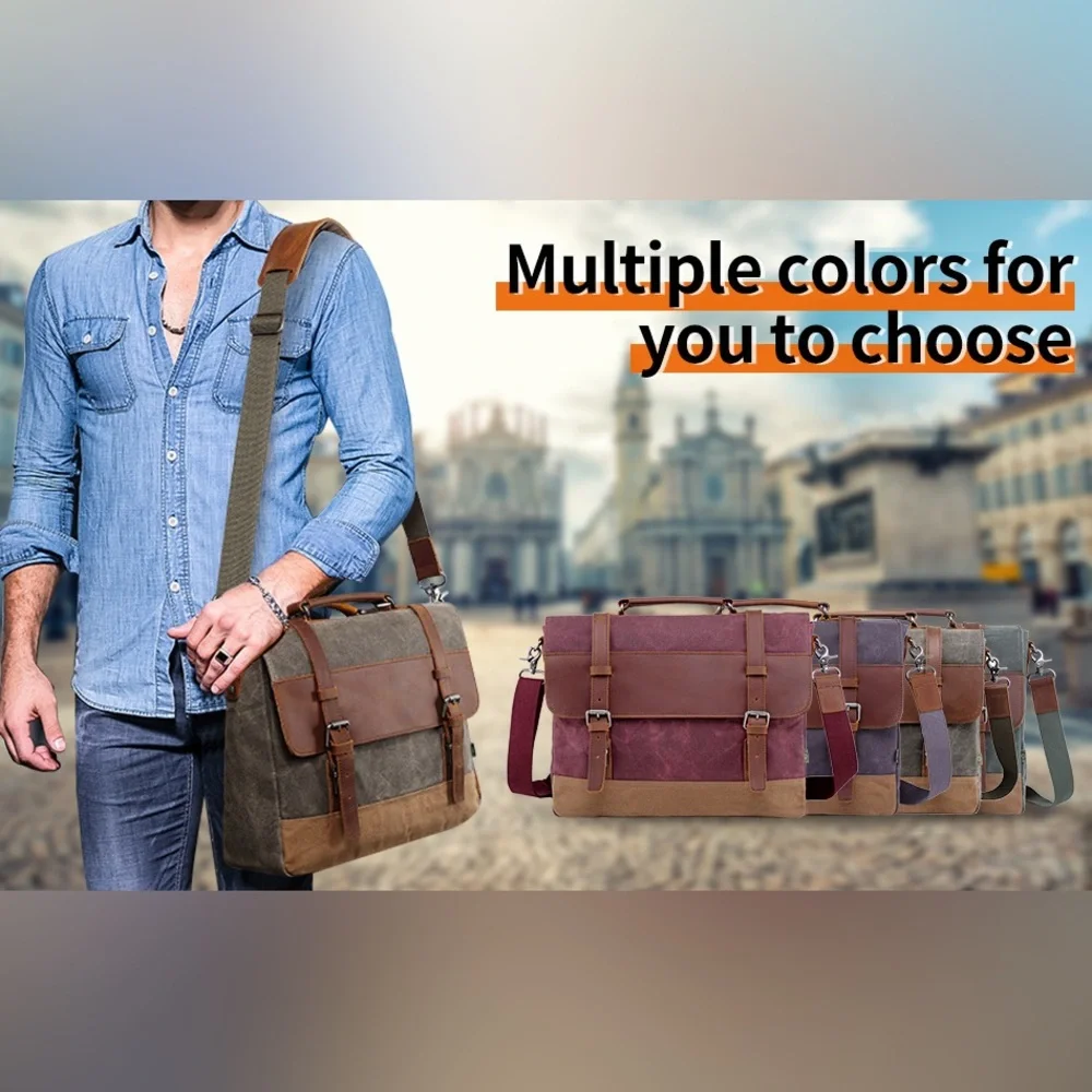 TSD Stylish Brown Leather Messenger Bag